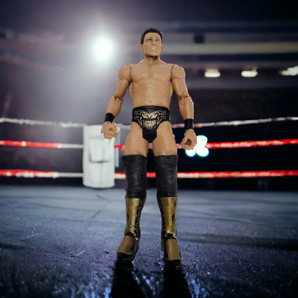 WWE The Miz 2010 Mattel Action Figure Black and Gold Trunks 7